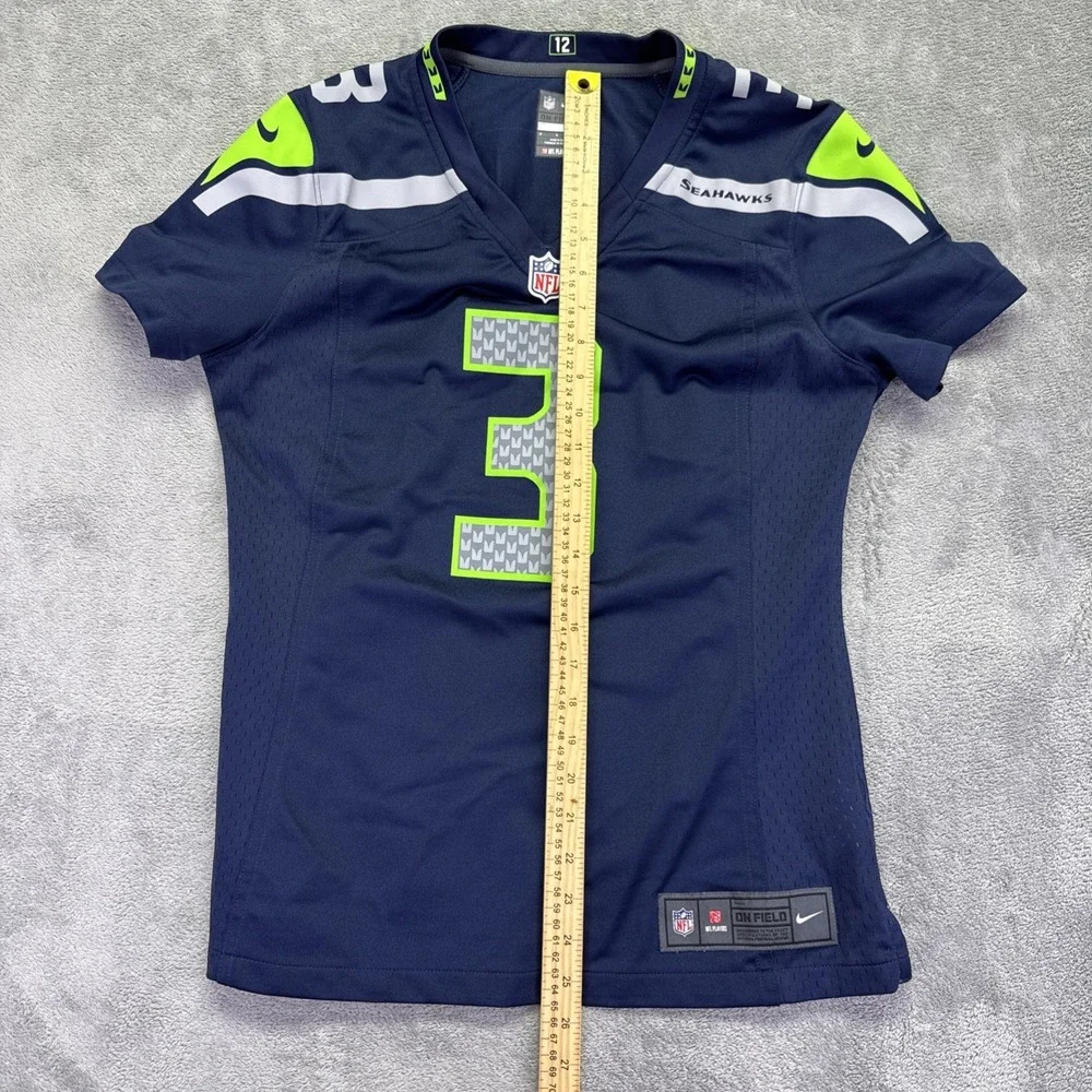 Nike Seattle Seahawks #3 WILSON Jersey‎ Women's Size Medium Navy Home NFL